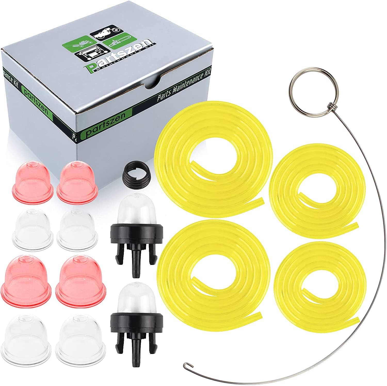 AC04122 Fuel Line Primer Bulb Kit for Zama Ryobi Homelite Husqvarna Poulan Craftman Chainsaw Trimmer Blower Carburetor