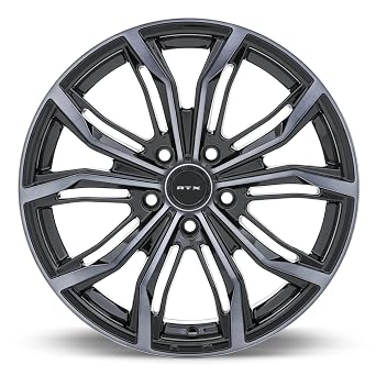 Alloy Wheel, Black Widow 18x8 5x120 ET35 CB74.1 Black Machined Grey