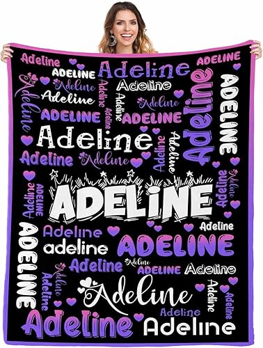 Miniatura 176 de Manta personalizada para bebés, niñas y niños con nombre, mantas personalizadas para niños, manta de bebé personalizada con nombre, artículos