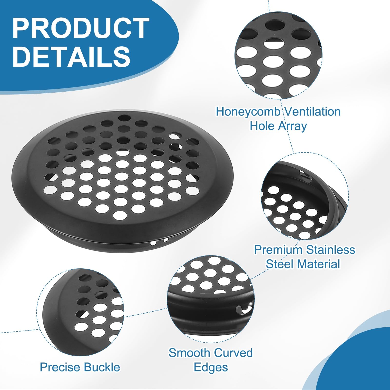 PATIKIL 60 mm Circular Soffit Vent - Image 3