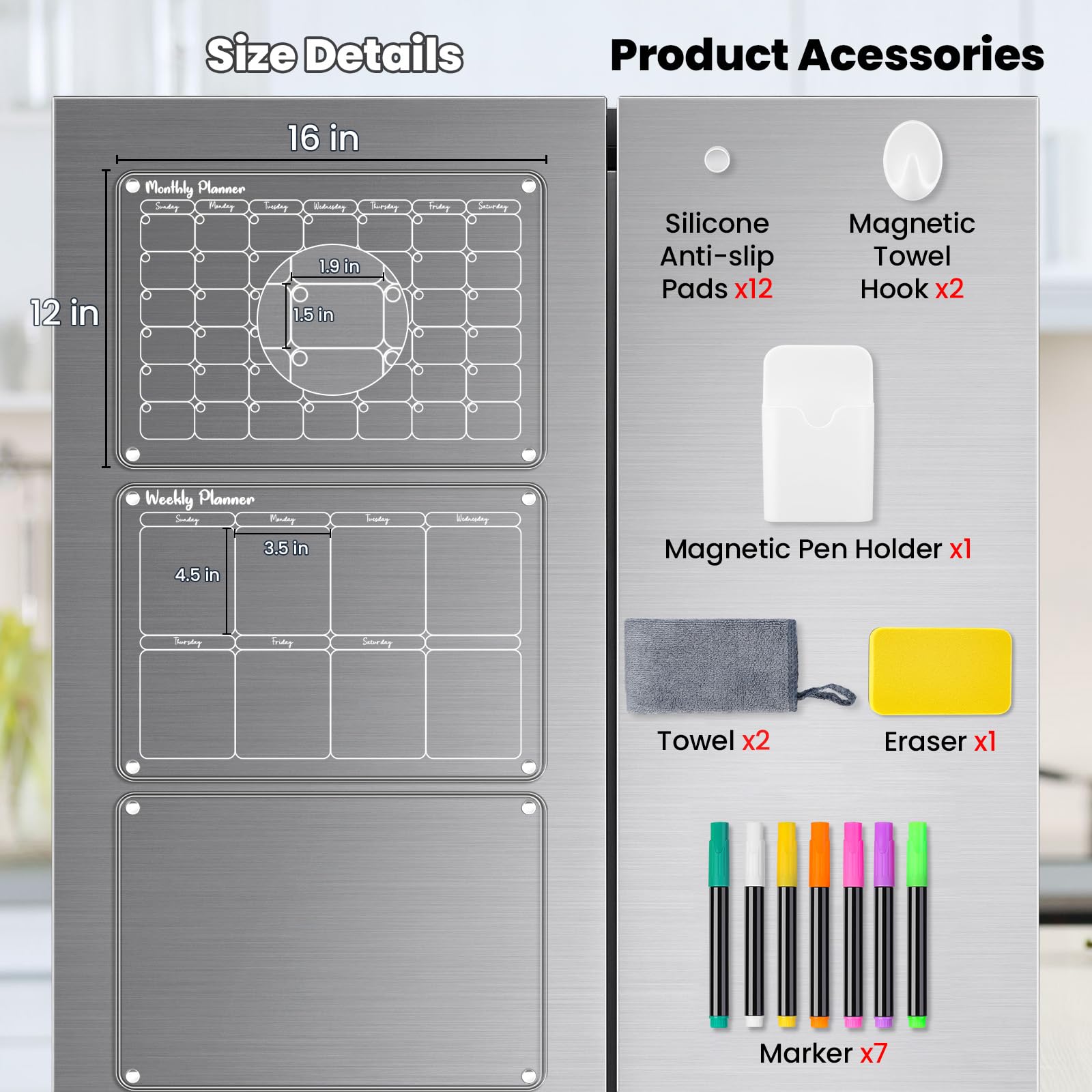 Amazon | ホワイトボード シート マグネットシート 冷蔵庫用