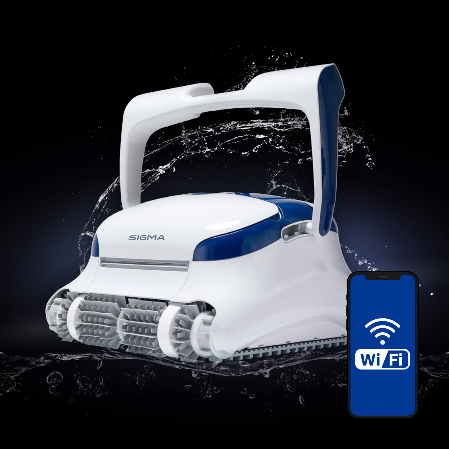 DOLPHIN Sigma Robotic Pool Cleaner with Bluetooth and Massive TopLoad