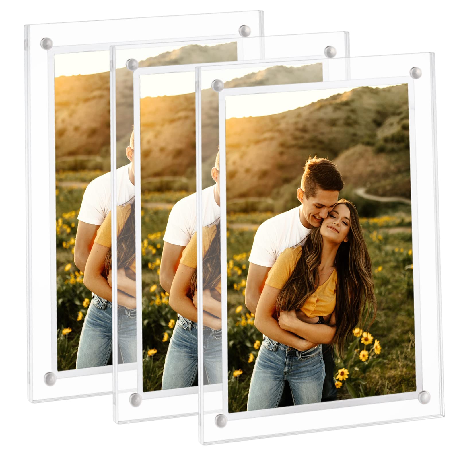 Amazon.com - ECOSEAO Minimalist Picture Frame Acrylic Glass Photo