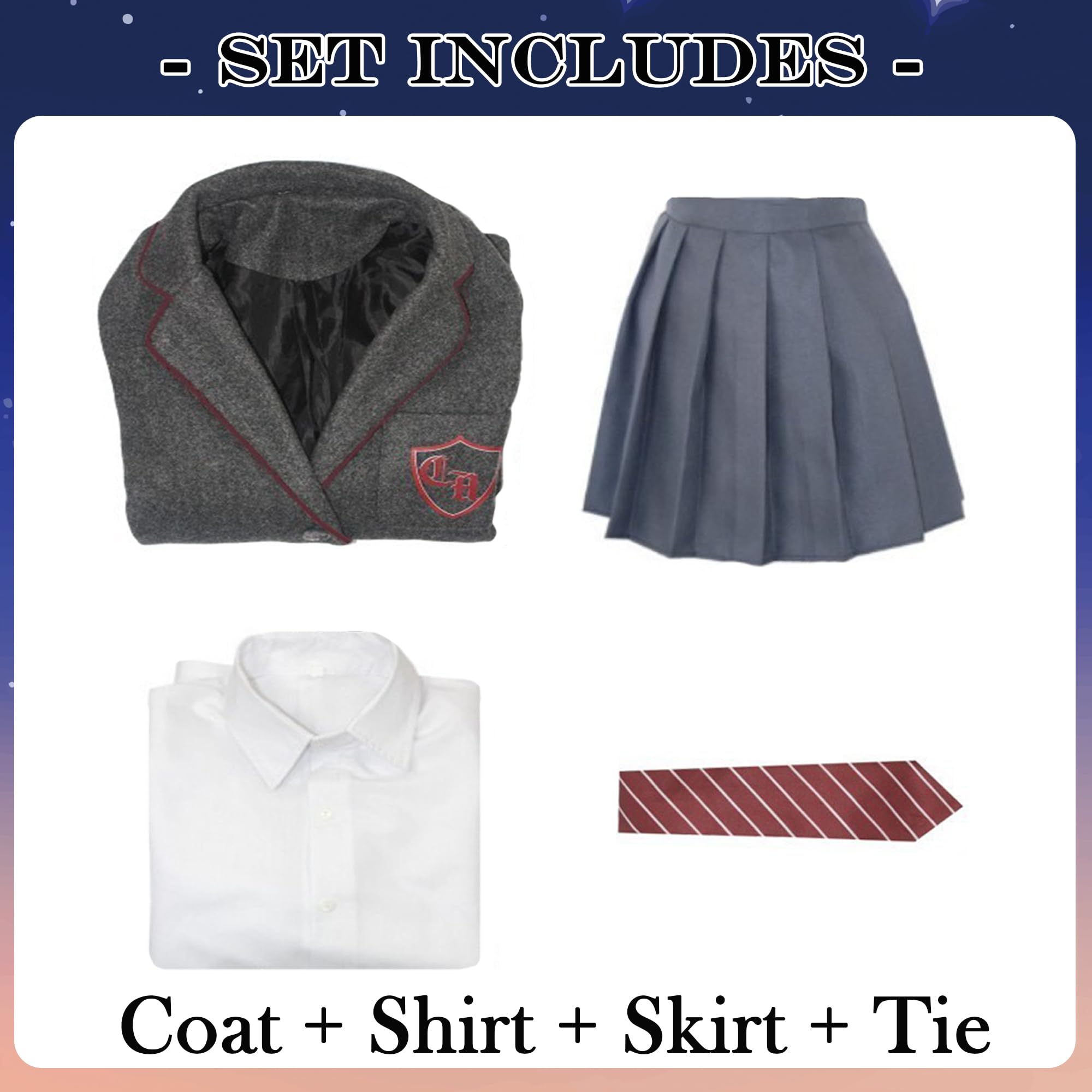 Bambina Matilda Cosplay Costume Halloween Festa Uniforme Scolastica