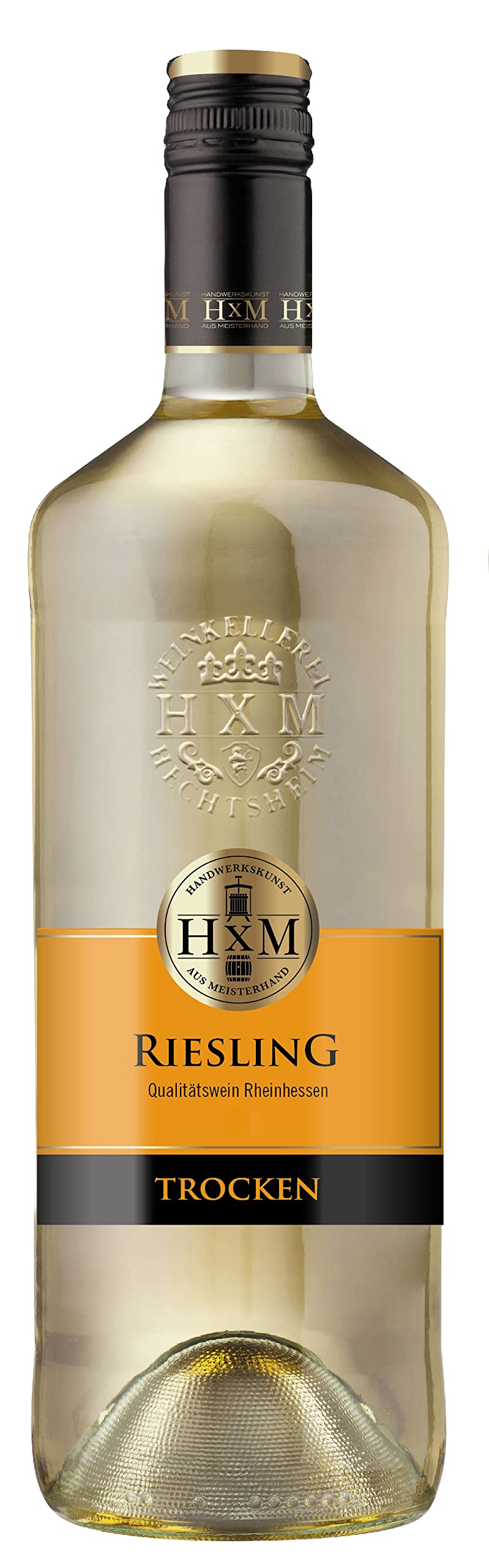 HXM - Weisswein Riesling Trocken Qualitätswein Rheinhessen (6 x 1 l)