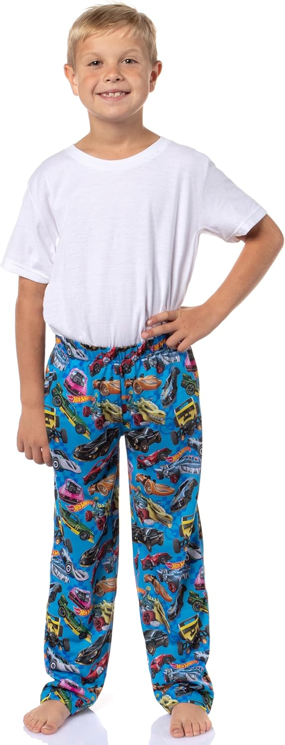Hot Wheels Sleep Family Bone Shaker Sharkruiser Tossed Cars Print Pajama Pants