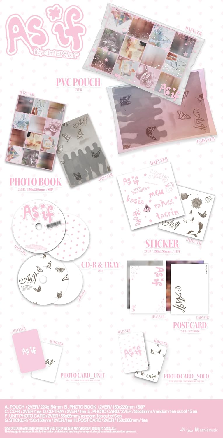 (Photobook Random Version) ifeye As if 3rd EP Album with Tracking