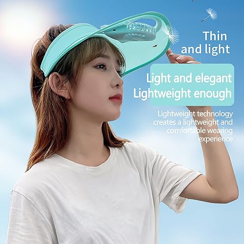 Miniatura 6 de Sombrero de ventilador solar con protección solar, ventilador recargable USB con 3 velocidades, tamaño ajustable, batería de larga duración, fresco