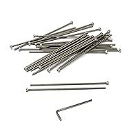 Vista 124 de iexcell 25 piezas M4 x 60/65/70/75/3.150 in paso de rosca 0.028 in acero inoxidable 304 cabeza hexagonal Tornillos Tornillos surtido Kit