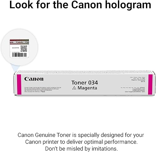 Miniatura 5 de Canon Cartucho de tóner magenta 034 original compatible con MF810Cdn, MF820Cdn