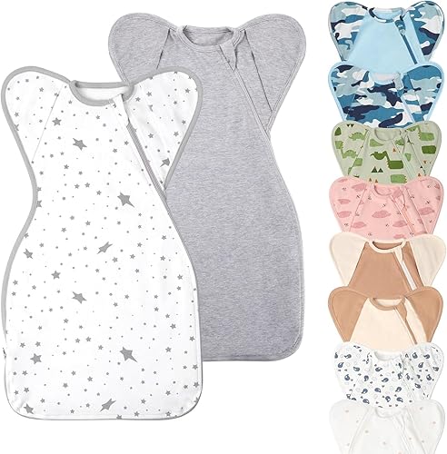 Miniatura 9 de Saco de dormir con diseño de brazos hacia arriba, paquete de 2 unidades, saco de dormir con manos arriba, transición de 3 vías a saco de dormir sin