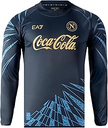 SSC Napoli SSC Napoli Felpa Pre-Match Blu 2025/2026 Felpa a Maniche Lunghe Unisex - Adulto (Pacco da 1)