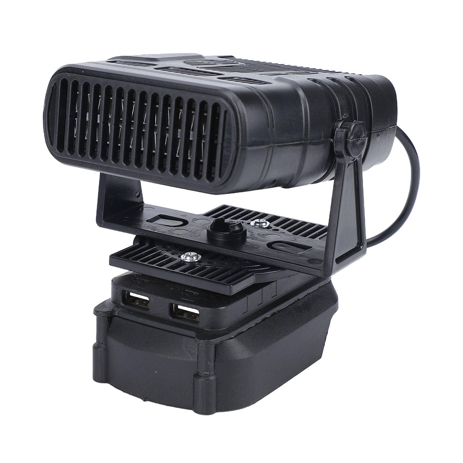 Luocute Auto-Heizungsventilator, 170 W, 2 Geschwindigkeitsstufen, Tragbarer, Kabelloser Auto-Fenster-Defrost-Defogger mit USB-Ausgang, für Alle Autos und Outdoor-Aktivitäten