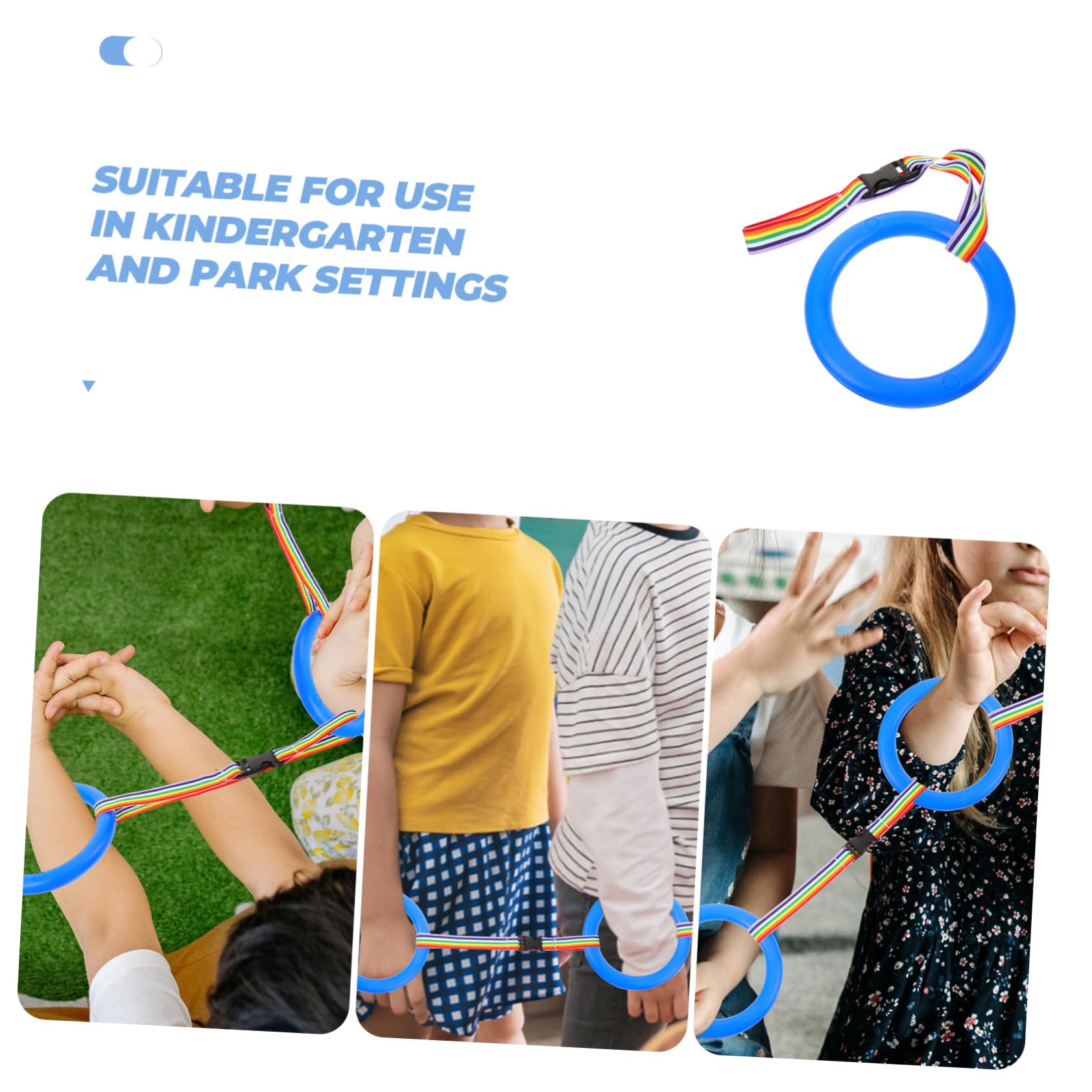 Cuerdas de Seguridad para Anillos y Asas Desmontables Arnés Ajustable para Preescolar Diseño Colorido y Material Resistente para Guardería y Paseo Seguro