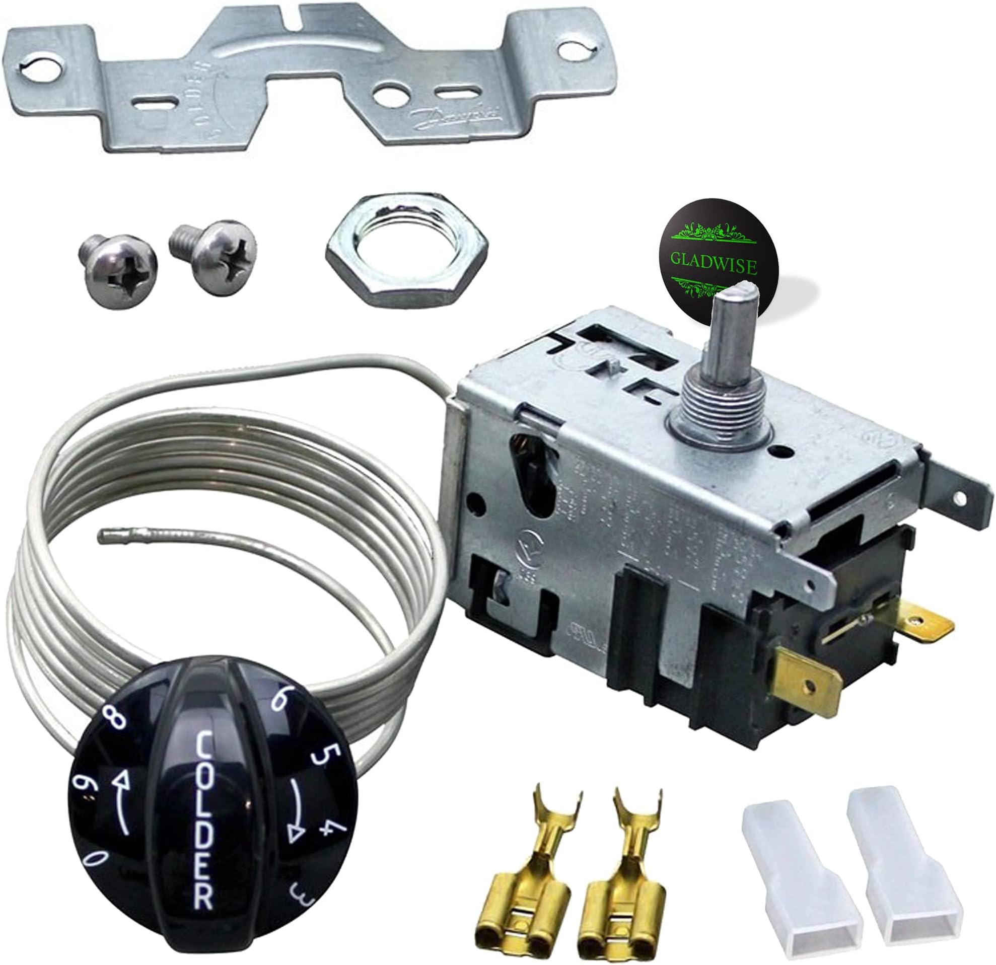 - Thermostat for True 800393 | 800306 | 831932 – Temperature Control Kit Replacement Refrigerator Part