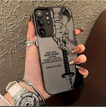 Samsung Galaxy S24 Ultra Uyumlu Samurayın Kılıcı Baskılı Telefon Kılıfı, Kir Tutmayan, Desenli