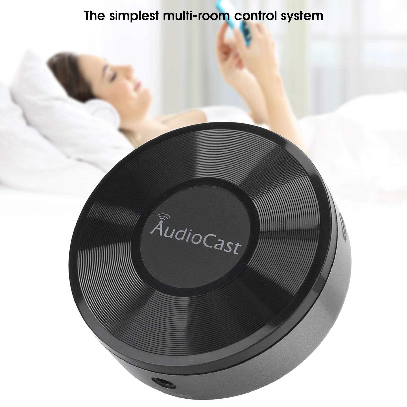 Mini Airplay 2 Streamer Muzyczny-Audiocast WiFi Bezprzewodowy Odtwarzacz Muzyczny-Odbiornik Audio Wi-Fi Audio Muzyka do Systemu Głośników dla Android/OS