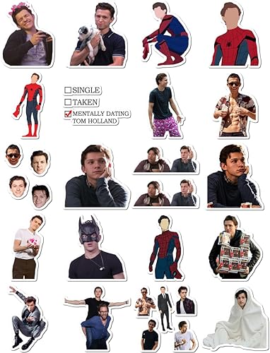 Tom - Paquete de 20 calcomanías para laptop Holland, vinilo estético, colorido, impermeable, parachoques para bicicleta, automóvil, equipaje,