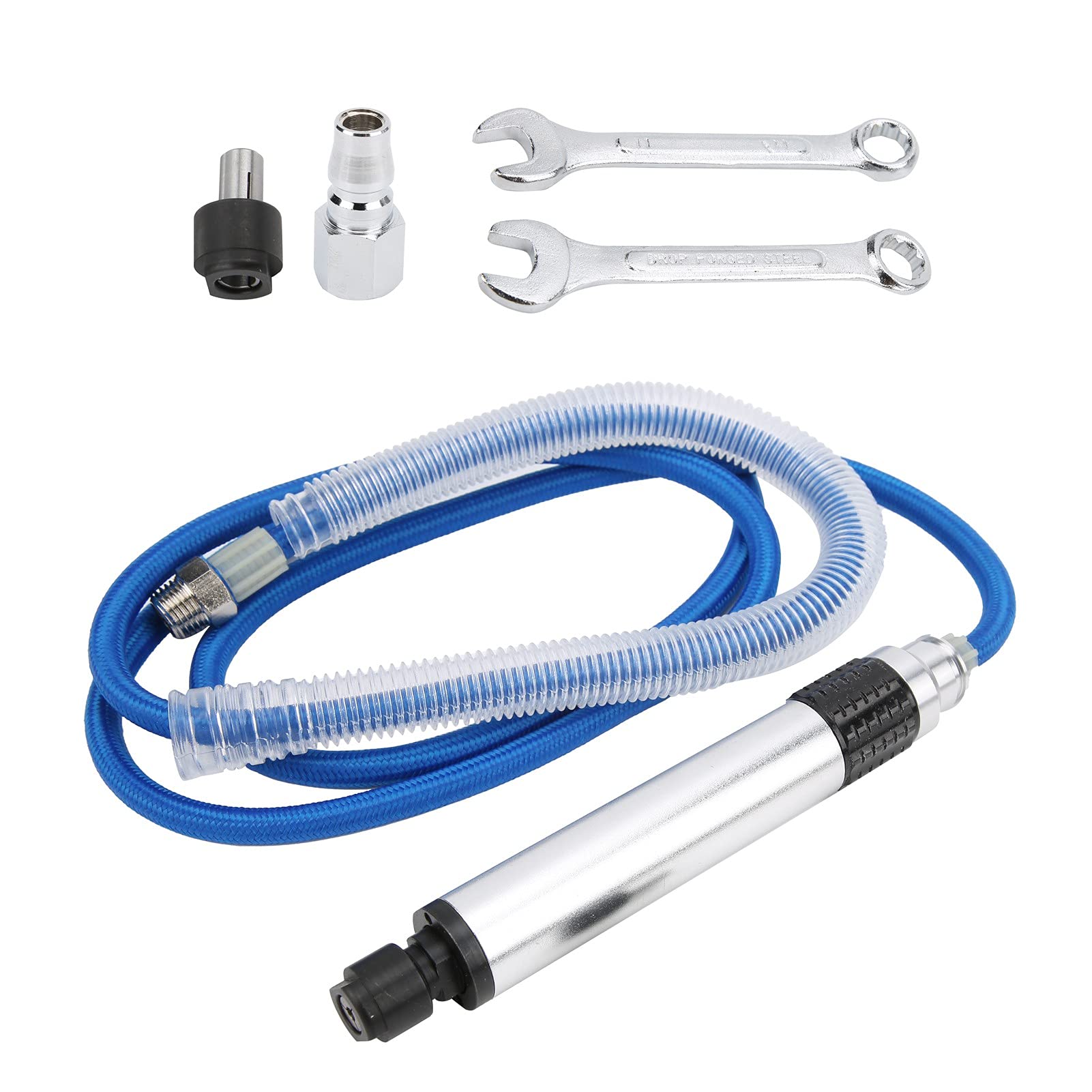 KP - 609 Lucidatrice pneumatica, lucidatrice a velocità regolabile per rettifica superficiale, struttura a doppio cuscinetto con ugello gas e chiave, strumento professionale per metallo, legno, gomma
