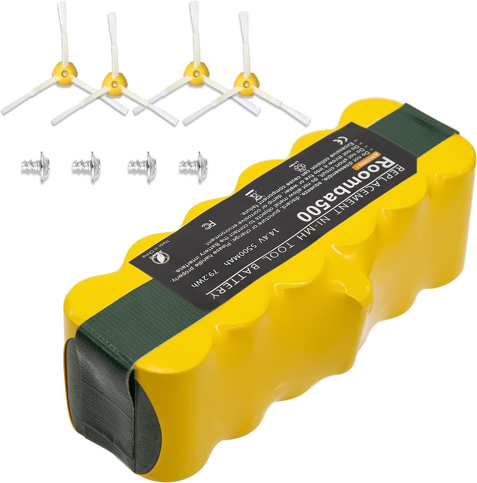 Batterie Ni-MH 4050mAhRoomba iRobot Aspirateur, Morpilot batterie pour iRobot Roomba Séries 500, 600, 700 800 900 Scooba 450 - Electroménager