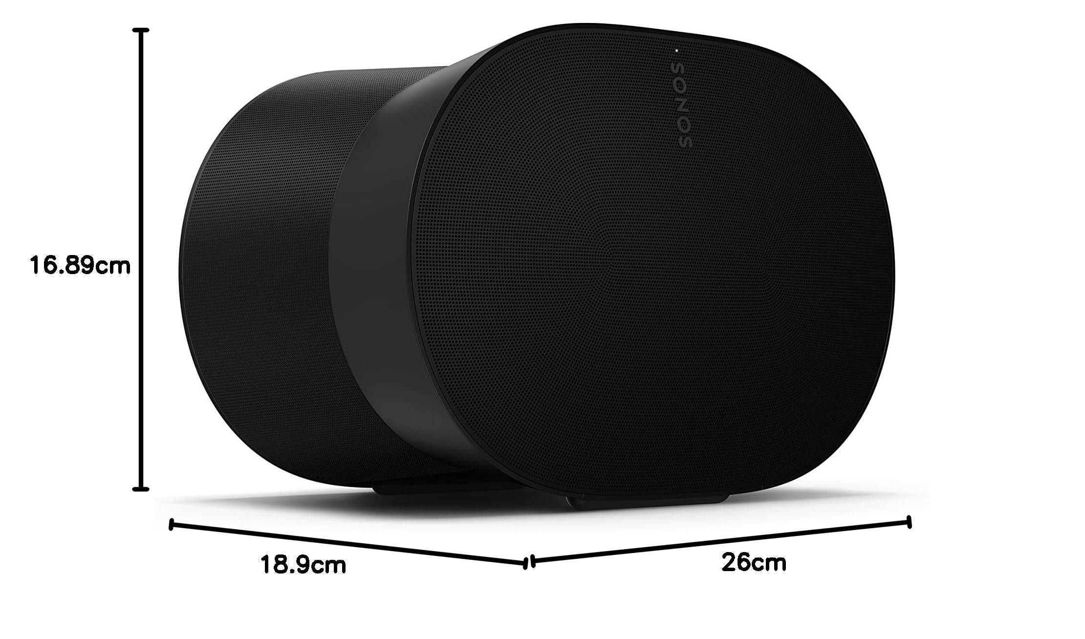 Sonos Era 300 | Enceinte Intelligente pour l'audio Spatial avec Wi-FI, Bluetooth, Compatible avec Amazon Alexa, Dolby Atmos - Noir