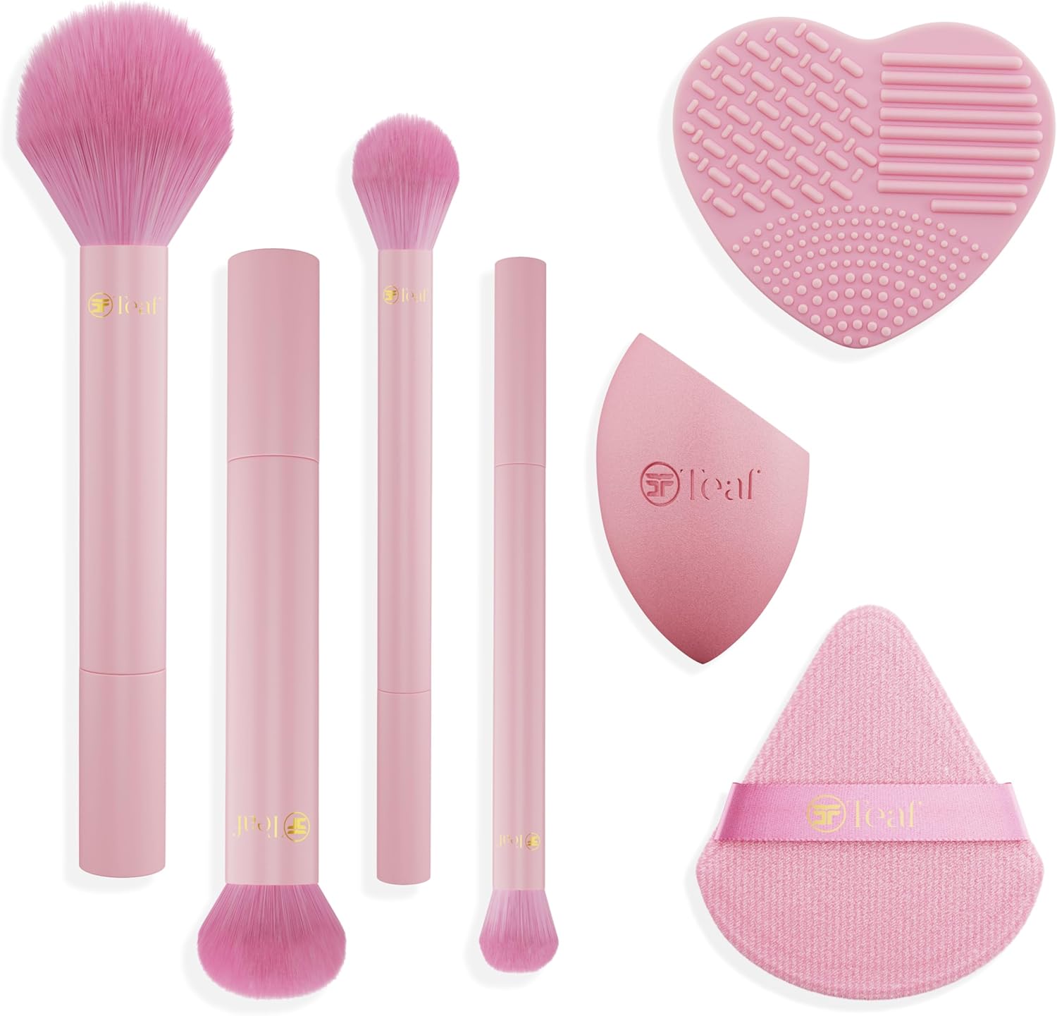 Teaf Professional Makeup Brushes 7 Make up brush set with makeup