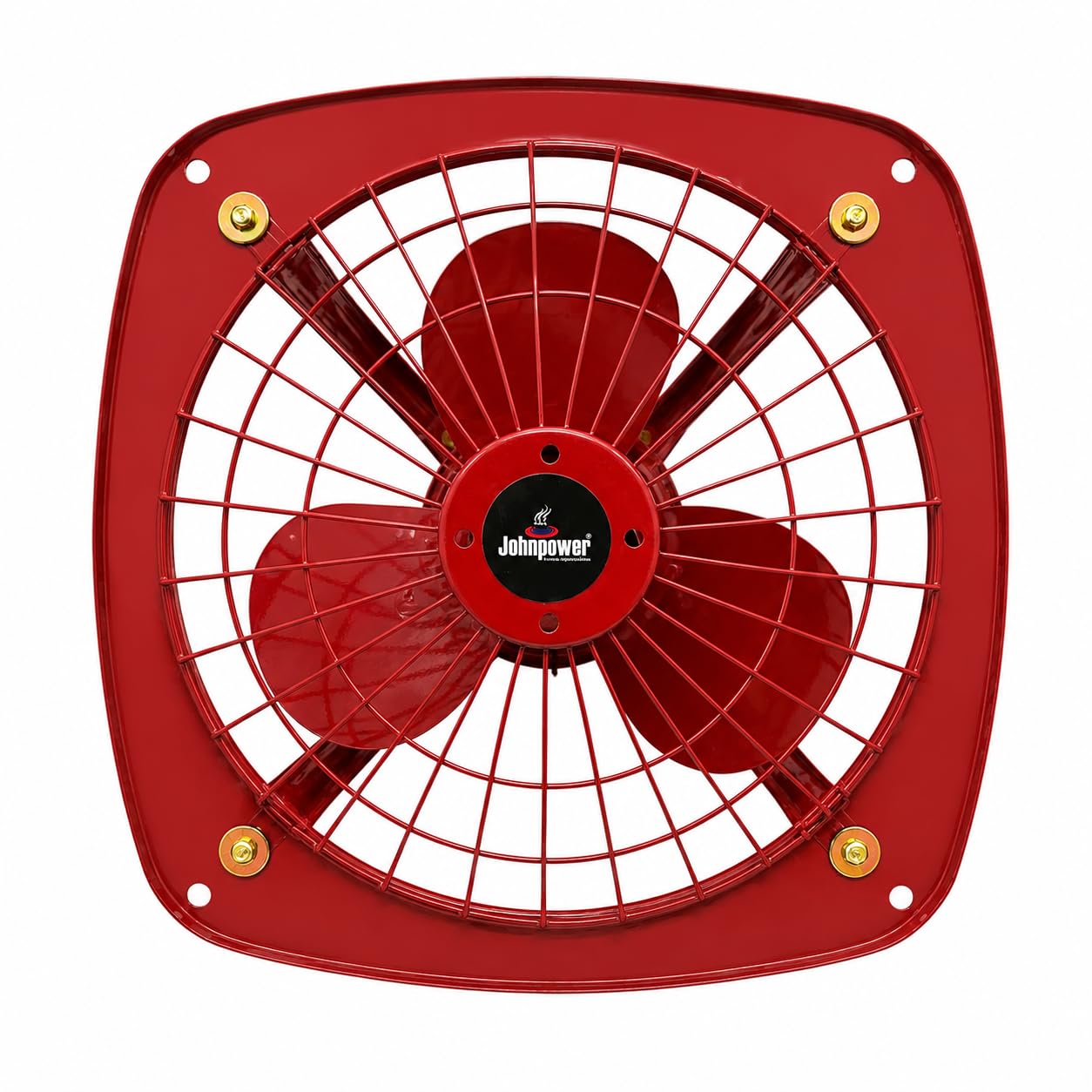 Johnpower 12 Inch Exhaust Fan, 300 MM, Red, Rust Proof Body | High Speed Performance, Low Noise Operation, Powerful Motor, Kitchen & Bathroom Use, Industrial Grade-image-19