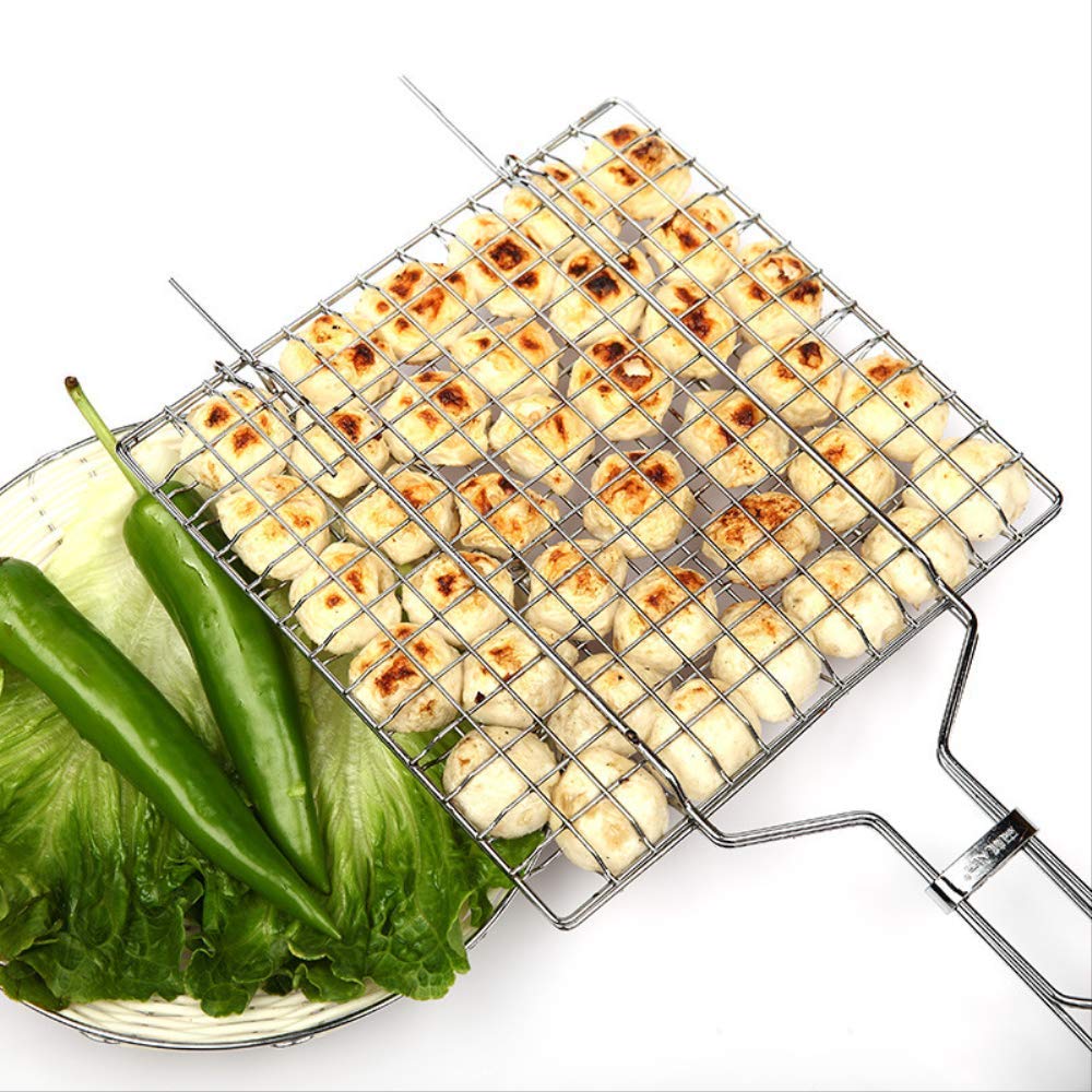 Cesta para Barbacoa, Herramientas para Barbacoa, Pinzas para Pescado a la Parrilla, Accesorios de Acero Inoxidable, Pinza para el hogar