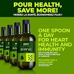 Huile d'olive riche en polyphénol Extra vierge par Zest Delites, Jusqu'à 770 mg/kg Huile d'olive à haute teneur en polyphénol, pressée à froid EVOO, Coeur & Soutien à l'immunité, origine unique, prix d'or, nouvelle récolte, 500 mL