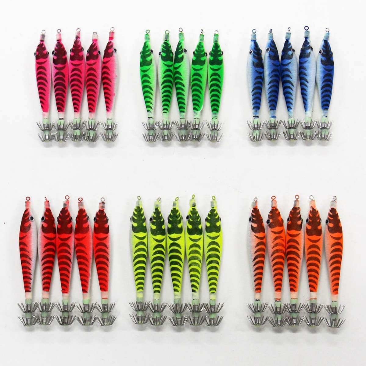 釣具 仕掛け 浮きスッテ 3.0号 夜光 6色