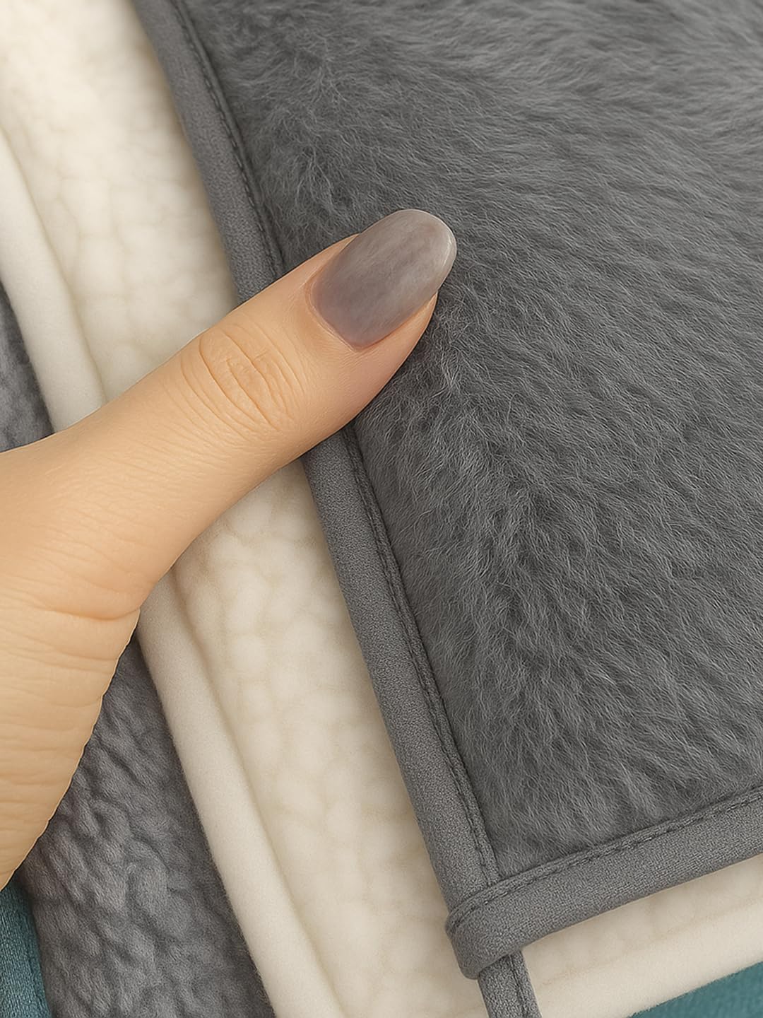 Cortina Chair Pads Slip Non Skid Square 16" x 16" Seat Cover, 6 Pack (Grey) 2