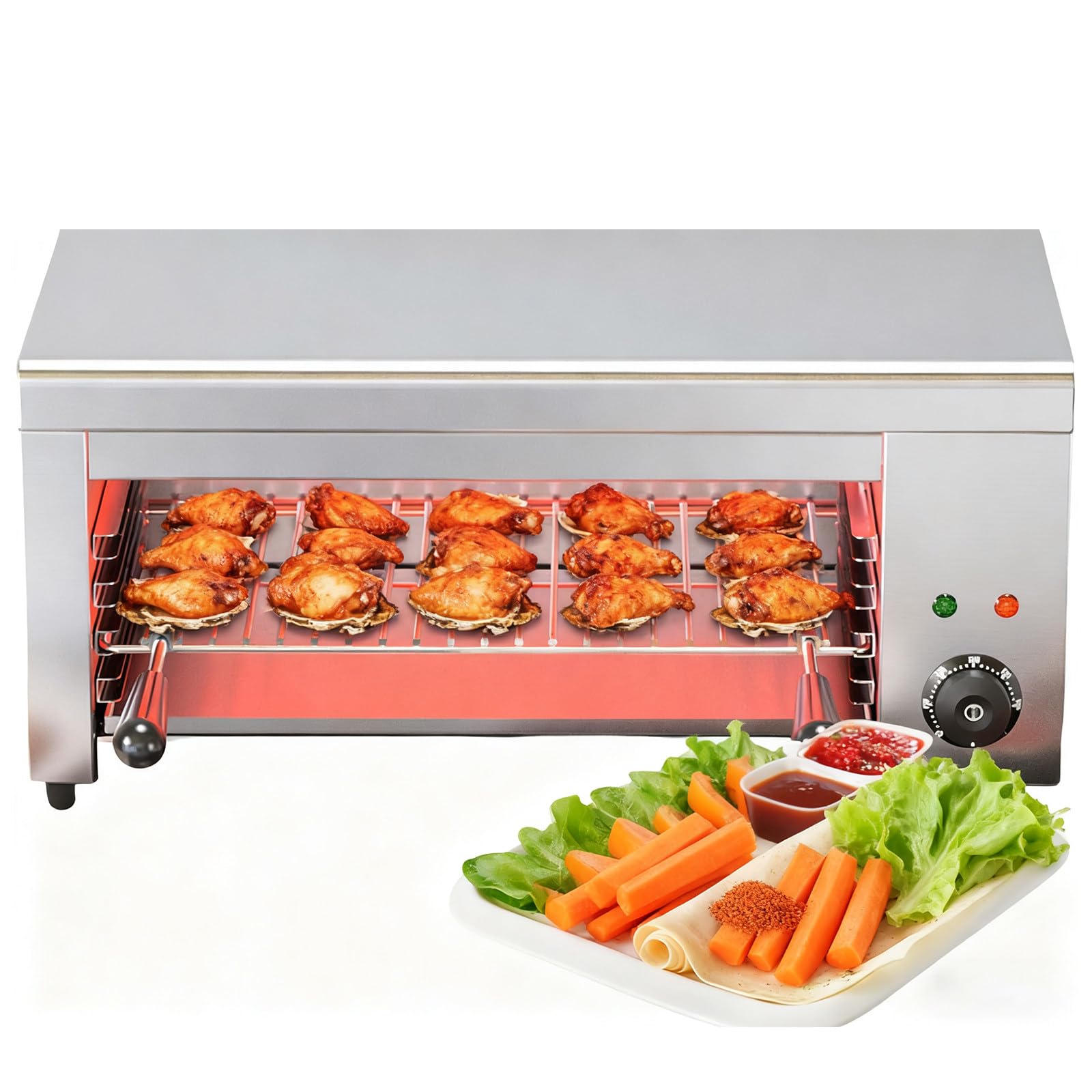 Tostadora de Fondue de Pared de 2000 W, Parrilla eléctrica de encimera para raclette y Fondue (50-300 °C), Parrilla para Fondue para sándwiches de Queso y filetes