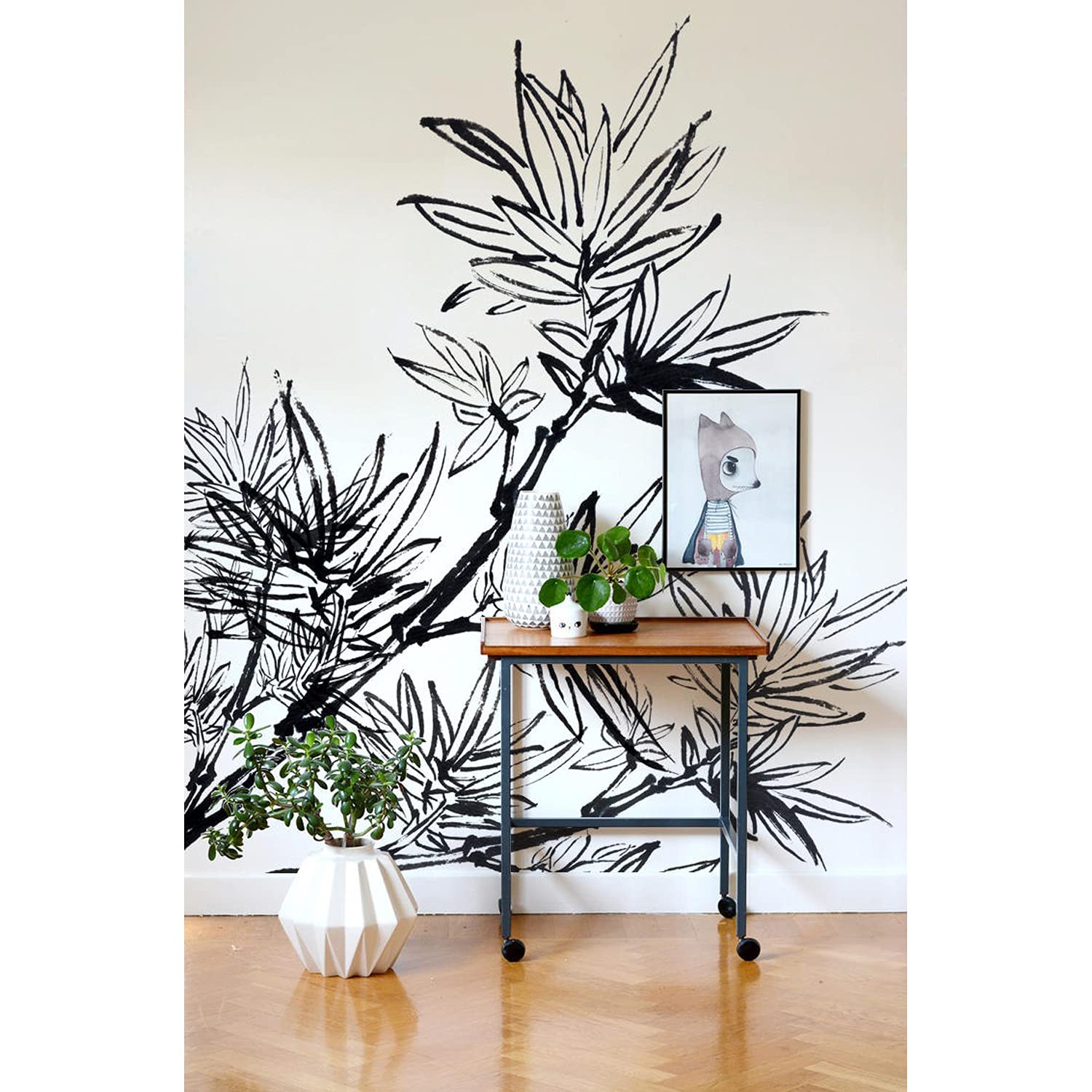 Papier peint intissé bambou pour rénover un meuble ou un mur abîmé facilement