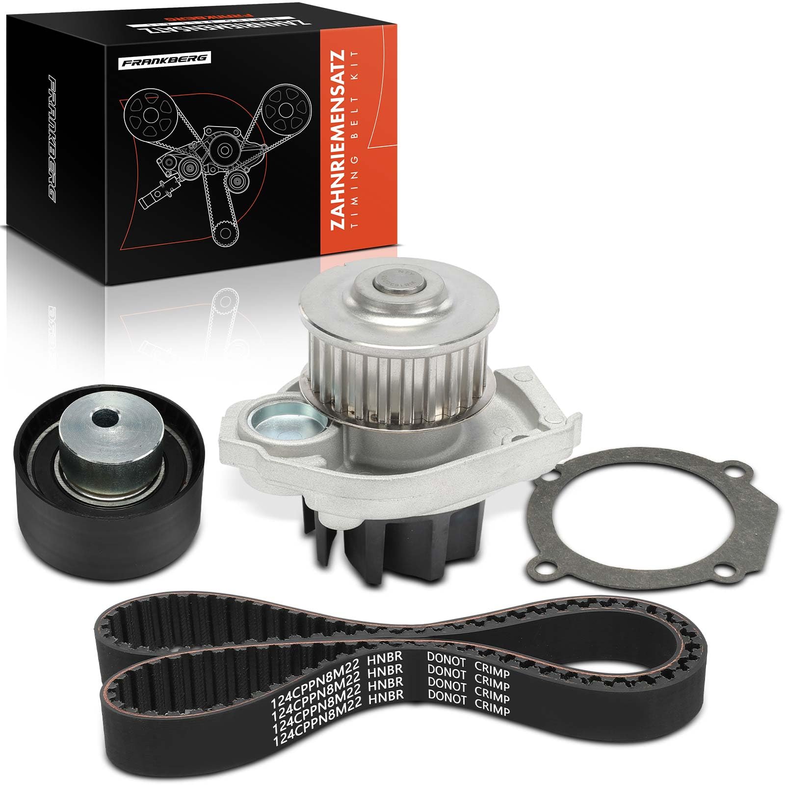 Frankberg Kit cinghia dentata Set cinghia dentata Benzina Compatibile con 500 312 1.4L Idea 350 1.4L Grande Punto 199 1.4L Giulietta 940 1.4L Cono 955 1.4L Replace# KP15673XS