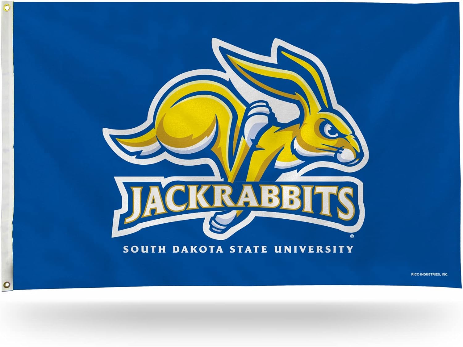 Rico Industries NCAA South Dakota State Jackrabbits Primary 3' x 5' Banner Flag 3' x 5' Banner Flag Single Sided - Indoor or Outdoor - Home Décor