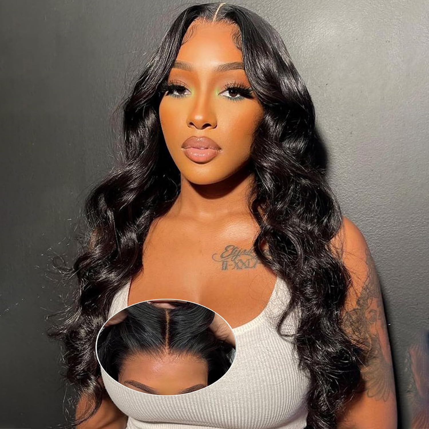 Lemoda Glueless Wigs Human Hair Pre Cut Body Wave Lace