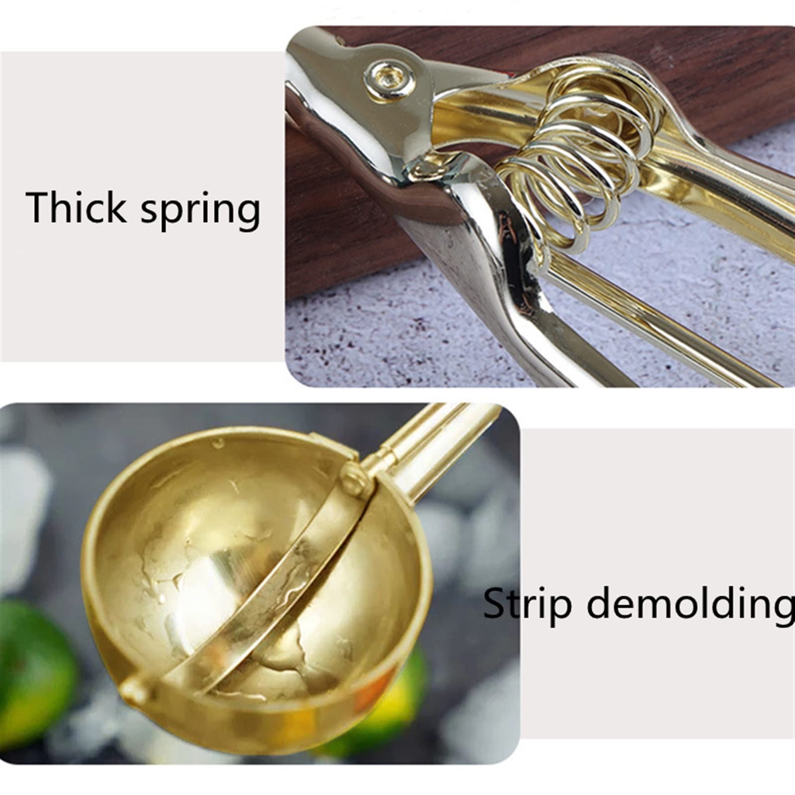 JINGYAN Cuillères à glace Ice cream spoon stainless steel ice tool(1)