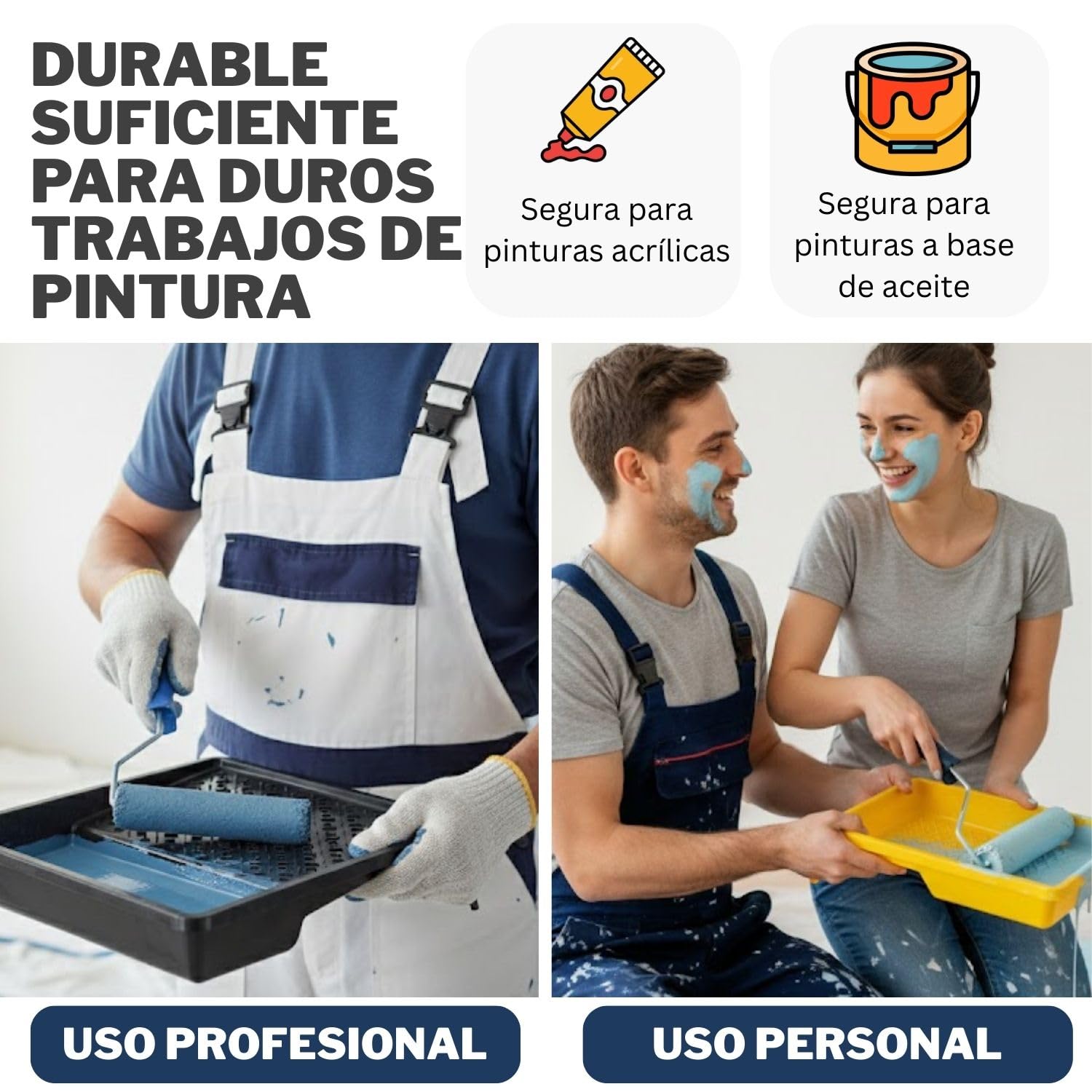 10 bandejas de Pintura de 25 x 33 cm, para Pintura de Pared, Bandeja de plástico Azul, Ancho 25 cm, Longitud 33 cm, Accesorios de Pintura, Suministros de Pintura
