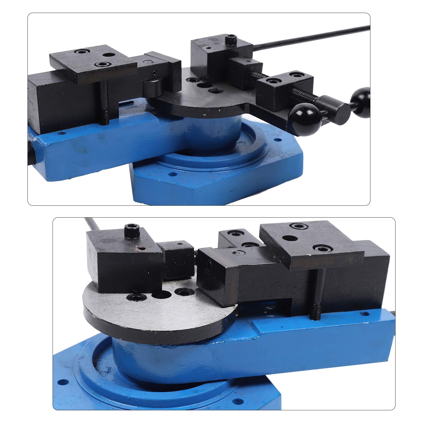 RocoReny SBG-40 Heavy-Duty Metal Universal Bender,Square & Round Metal Bender Bending Machine w/Scroll Tool for Metal Rod Bar Tube