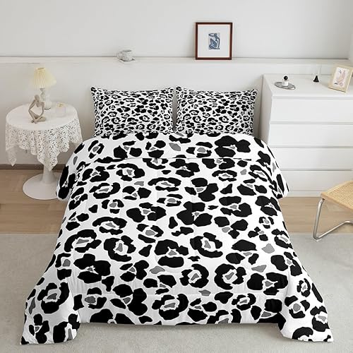 Miniatura 47 de Castle Fairy Juego de ropa de cama con estampado de cebra, tamaño matrimonial, juego de edredón de animales de África y vida silvestre, juego