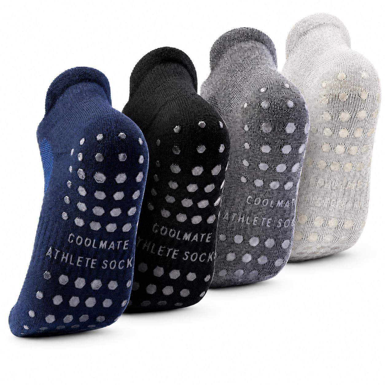 Photo 1 of CoolMate Men's Grip Socks - 4 Pairs
