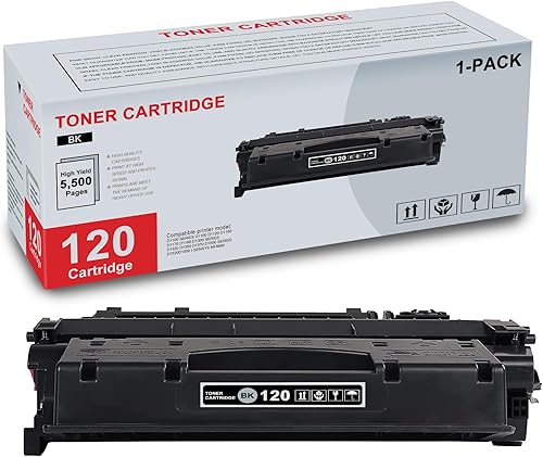 1 paquete de 120 cartuchos de tóner negro (2617B001) de alto rendimiento compatible CRG120 120 repuesto para Canon D1100 D1120 D1150 D1170 D1180
