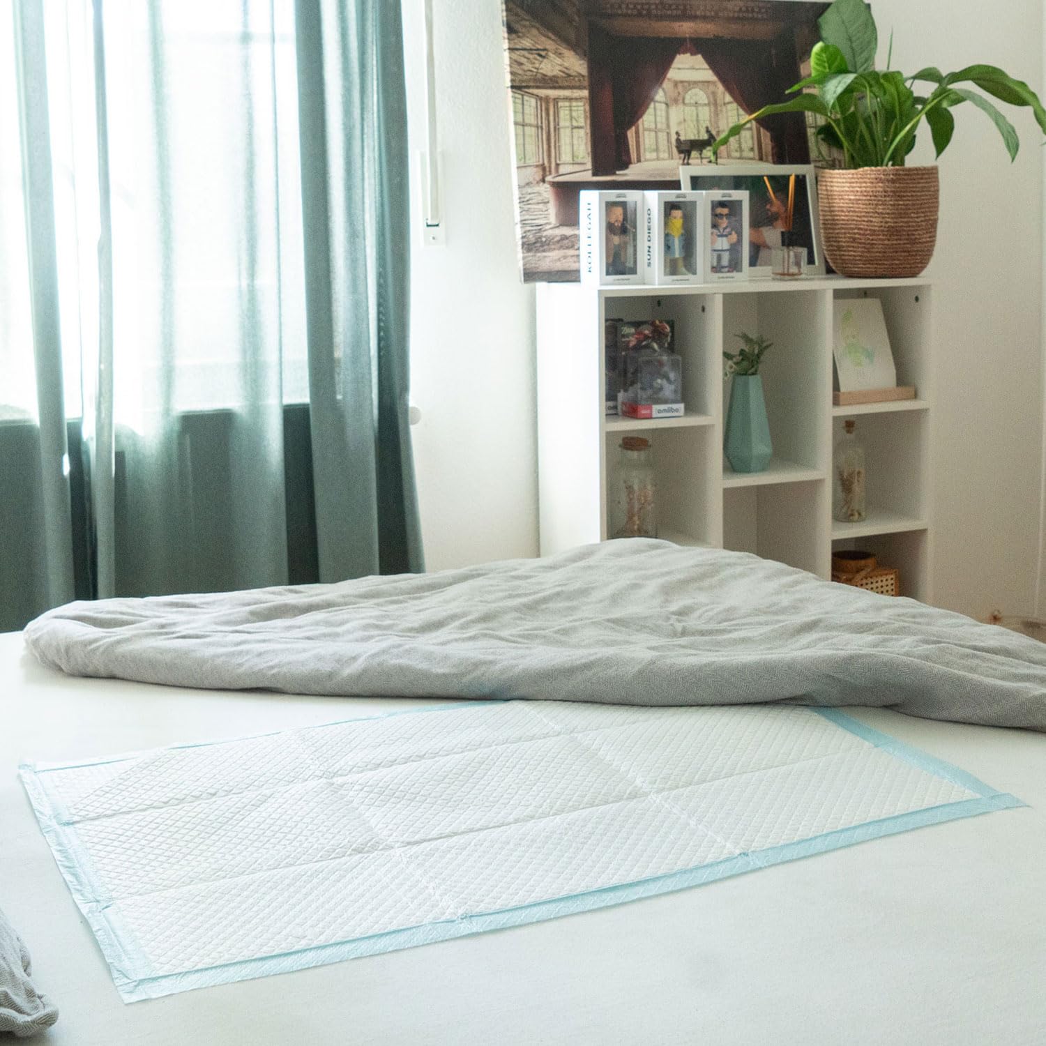 Sensalou Zestaw jednorazowych podkładek na nietrzymanie moczu, 60 x 90 cm, wodoodporne, dla dorosłych, niemowląt, seniorów, zwierząt, szpitali, pieluch