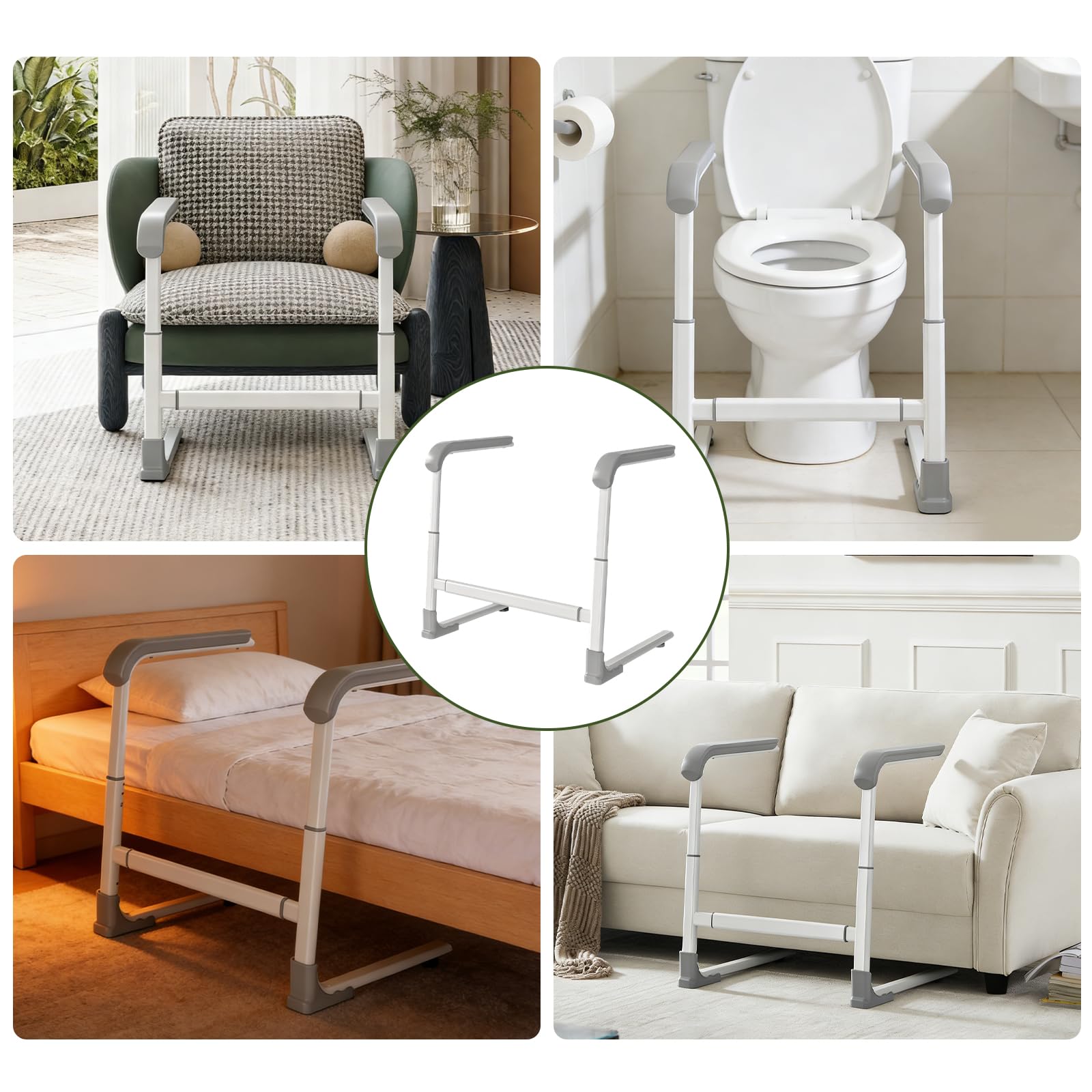 Aide pour Se Lever du Lit, Barre d'appui pour Se Lever, Aide de Hauteur et de Largeur Réglables, Aide au Levage de Canapé, Ergonomique pour Canapé pour Patients, handicapés
