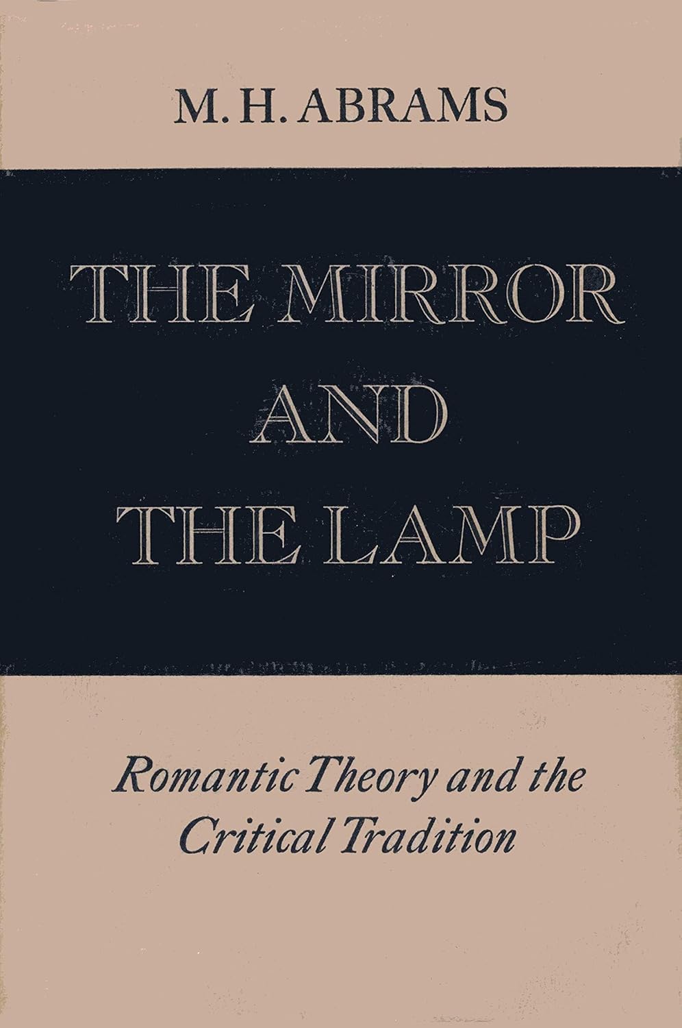 The Mirror and the Lamp Romantic Theory and the Critical Tradition