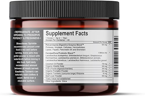 Miniatura 4 de Probióticos para perros y gatos con prebióticos y enzimas digestivas Lo mejor para la diarrea por gas, alivio de infecciones urinarias y levaduras,