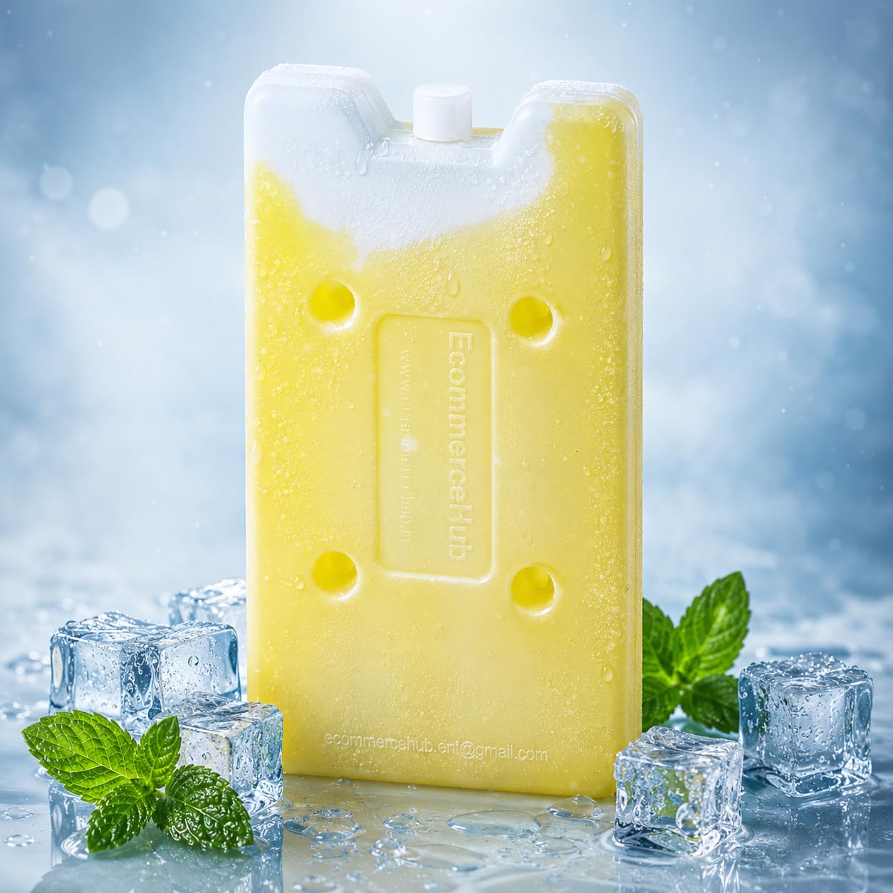 Ice Gel Pack Pad Reusable & Long Lasting, Cooling Pad, Super Cooling Ice Pack, Ice Bag, Pack of 1, Yellow Color, 400ML-image-8
