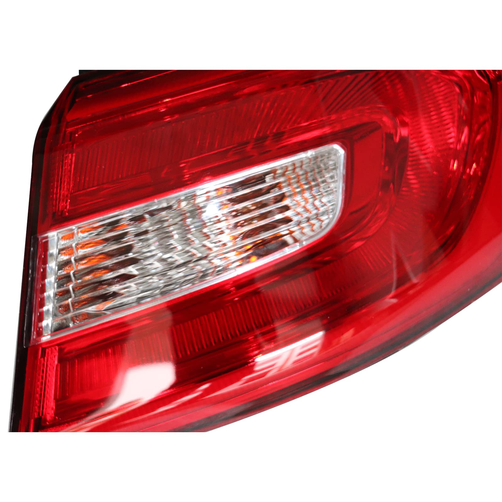 JooWing Hyundai Sonata For 2015 2016 2017 Tail Light Right Passenger Side Brake Tail Lamps Red Lens Halogen Taillight Direct Replacement 92401C2000