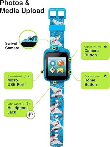 Miniatura 3 de Reloj inteligente para niños con cámara giratoria para selfie, aprendizaje STEM, más de 20 juegos, historias de audio para dormir, almacena música