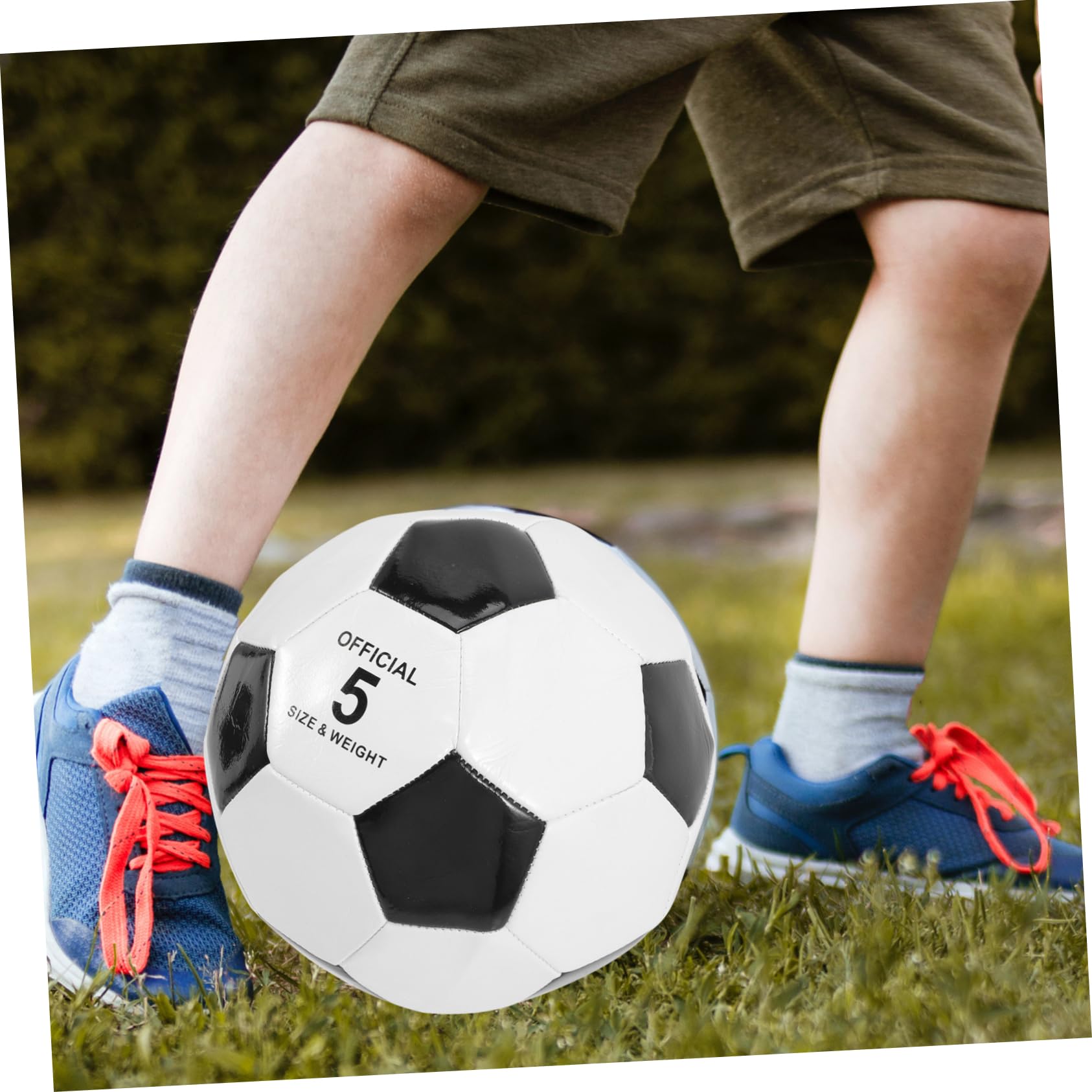 KOMBIUDA 6 Palloni da Calcio in PVC per Ragazzo Ragazza, Alta Elasticità, Resistenti all’Usura, per Allenamento e Gioco | Uso Esterno, Cucitura a Macchina, Alta Elasticità e Buona Presa per Ragazzo Ragazza